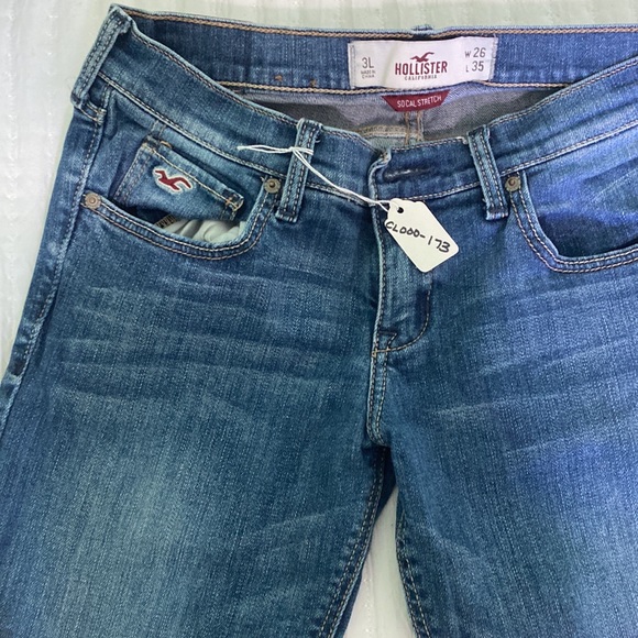 Hollister Cali Flare Socal Stretch Jeans Size 3L W26 x L 35 - Picture 3 of 8
